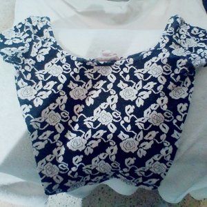 Flowered crop top